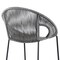 Armen Living Acapulco 30" Indoor Outdoor Steel Bar Stool with Gray Rope LCACBAGR30 - alternate 2